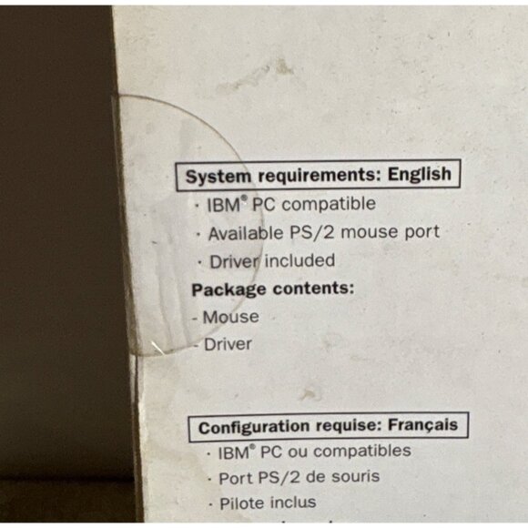 Vintage Dexxa Optical Mouse For IBM PC PS/2 Windows 98/2000/NT with Driver NEW - Picture 5 of 8